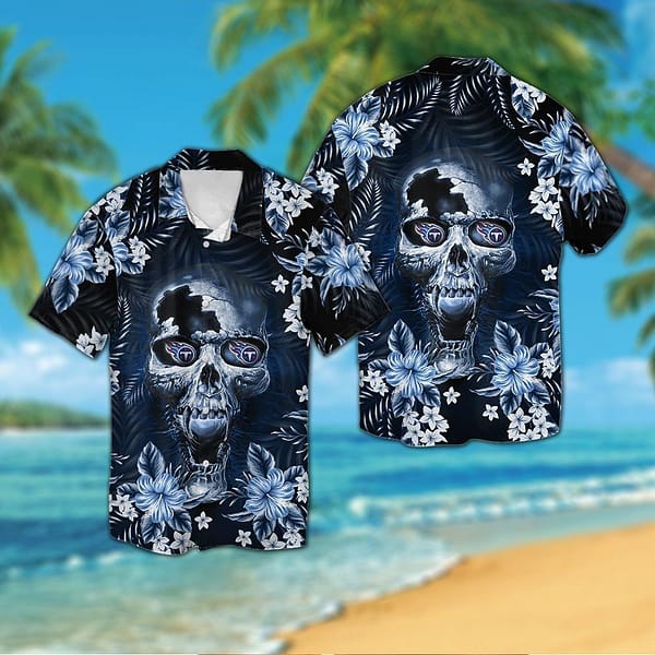 Buildercar - Tennessee Titans Calavera NFL Football Team Hawaiian Shirt