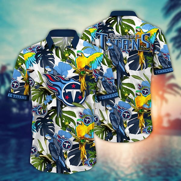 Buildercar - Tennessee Titans Colorful Summer NFL Football Team Hawaiian Shirt