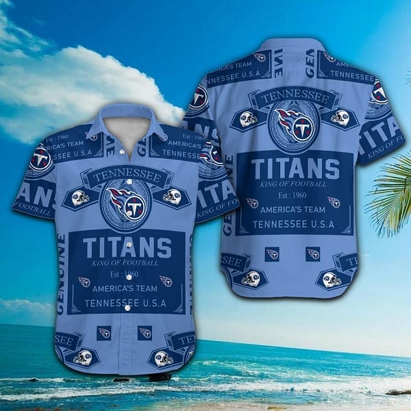 Buildercar - Tennessee Titans Est 1960 NFL Football Team Hawaiian Shirt