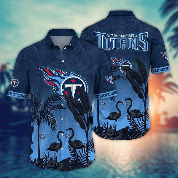 Buildercar - Tennessee Titans Flamingo NFL Football Team Hawaiian Shirt