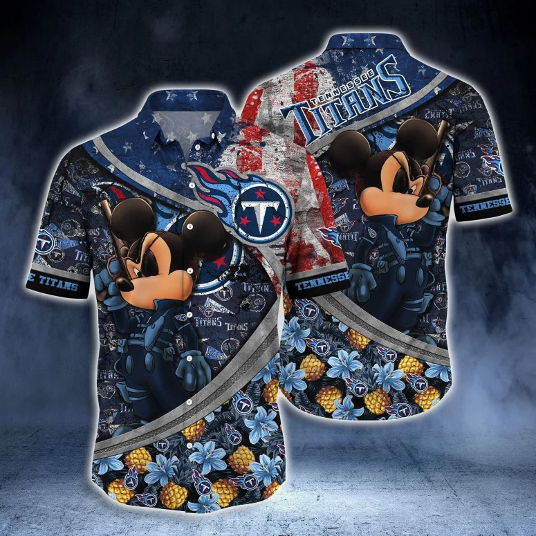 Buildercar - Tennessee Titans Floral Luxe Hawaiian Shirt