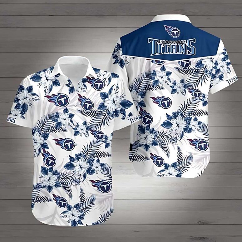 Buildercar - Tennessee Titans Floral Paradise Hawaiian Shirt