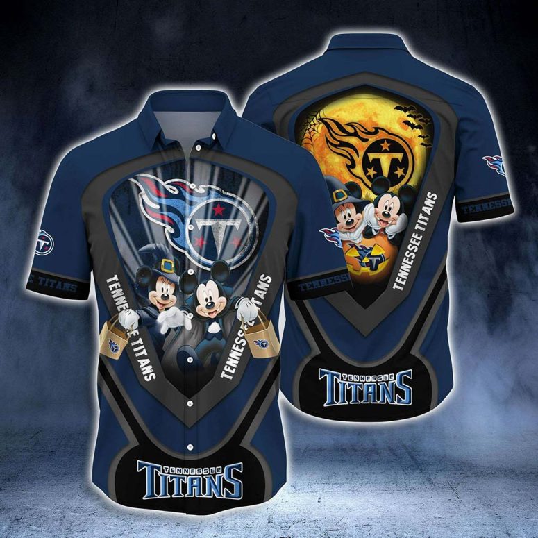 Buildercar - Tennessee Titans Mickey Halloween Night Hawaiian Shirt