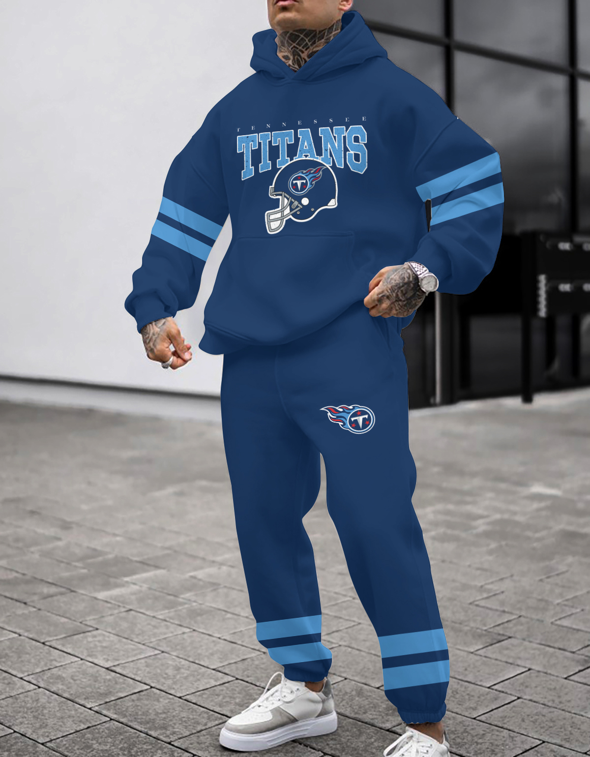 Buildercar - Tennessee Titans NFL Sport Hoodie Tracksuit Style 171