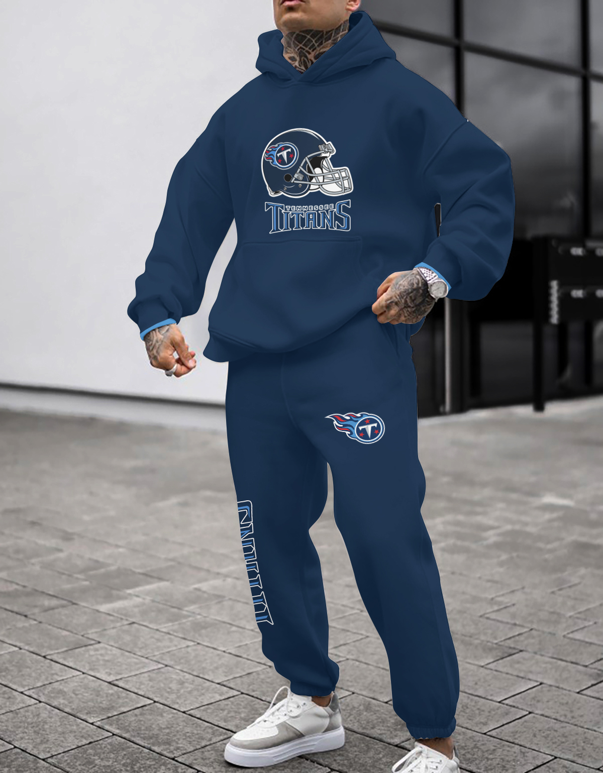 Buildercar - Tennessee Titans NFL Sport Hoodie Tracksuit Style 224