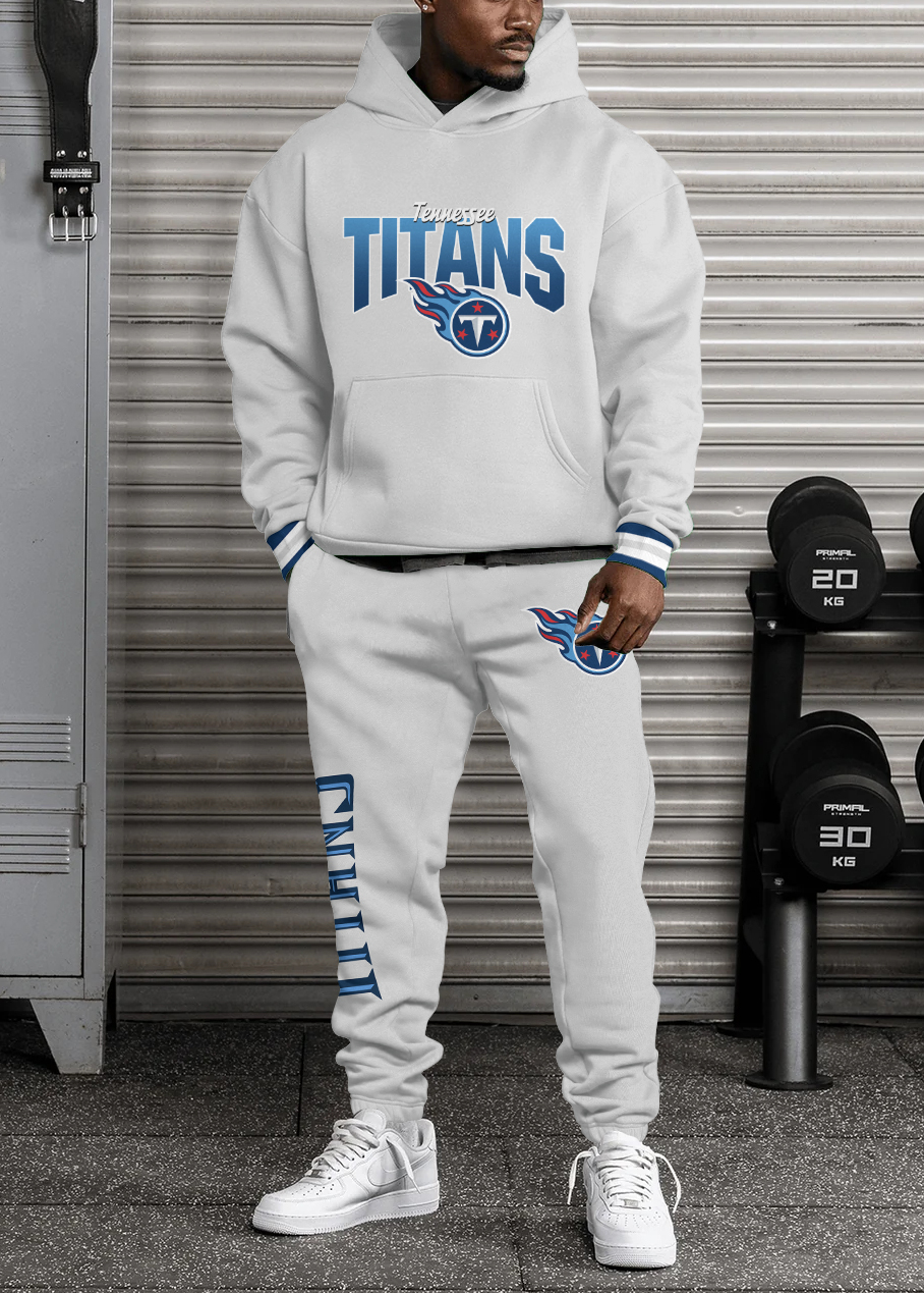 Buildercar - Tennessee Titans NFL Sport Hoodie Tracksuit Style 383