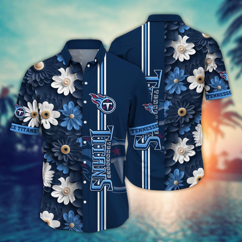 Buildercar - Tennessee Titans Ocean Breeze Hawaiian Shirt