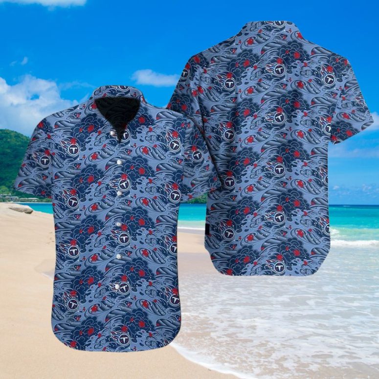Buildercar - Tennessee Titans Ocean Wave Hawaiian Shirt
