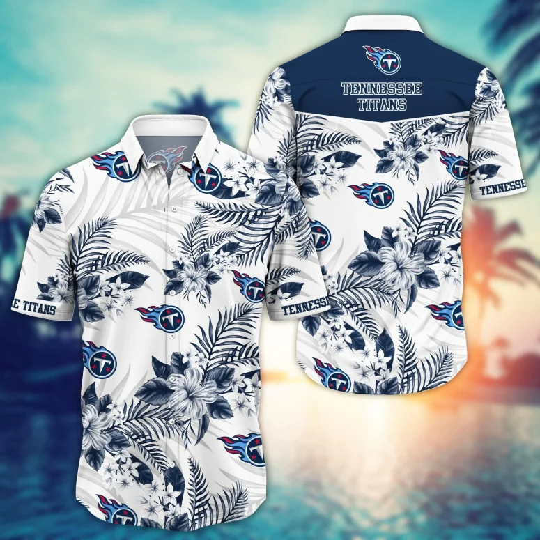 Buildercar - Tennessee Titans Paradise Bloom Hawaiian Shirt