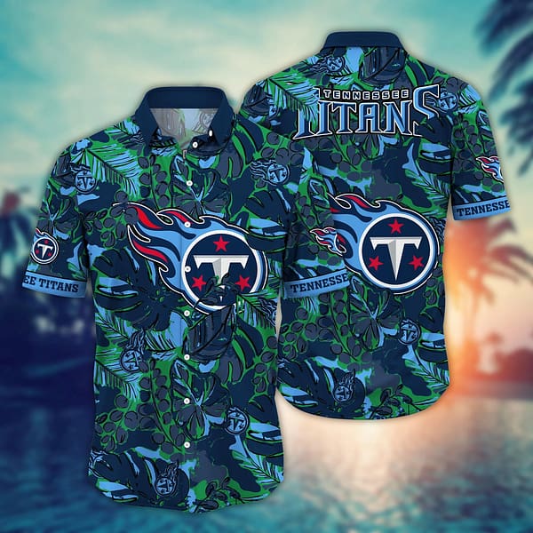 Buildercar - Tennessee Titans Rainforest NFL Football Team Hawaiian Shirt
