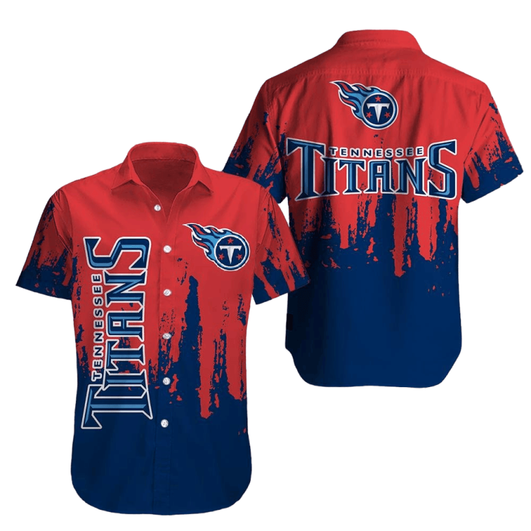 Buildercar - Tennessee Titans Red Zone Splash Hawaiian Shirt