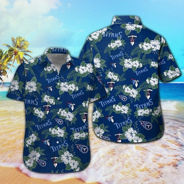 Buildercar - Tennessee Titans Summer Flora NFL Football Team Hawaiian Shirt