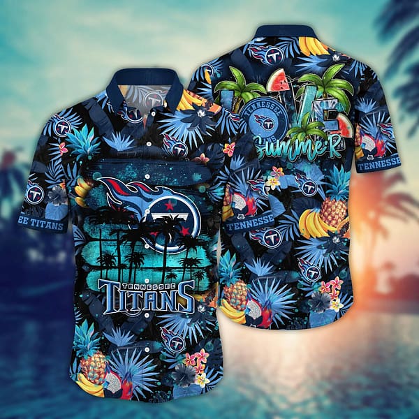Buildercar - Tennessee Titans Summer NFL Football Team Hawaiian Shirt