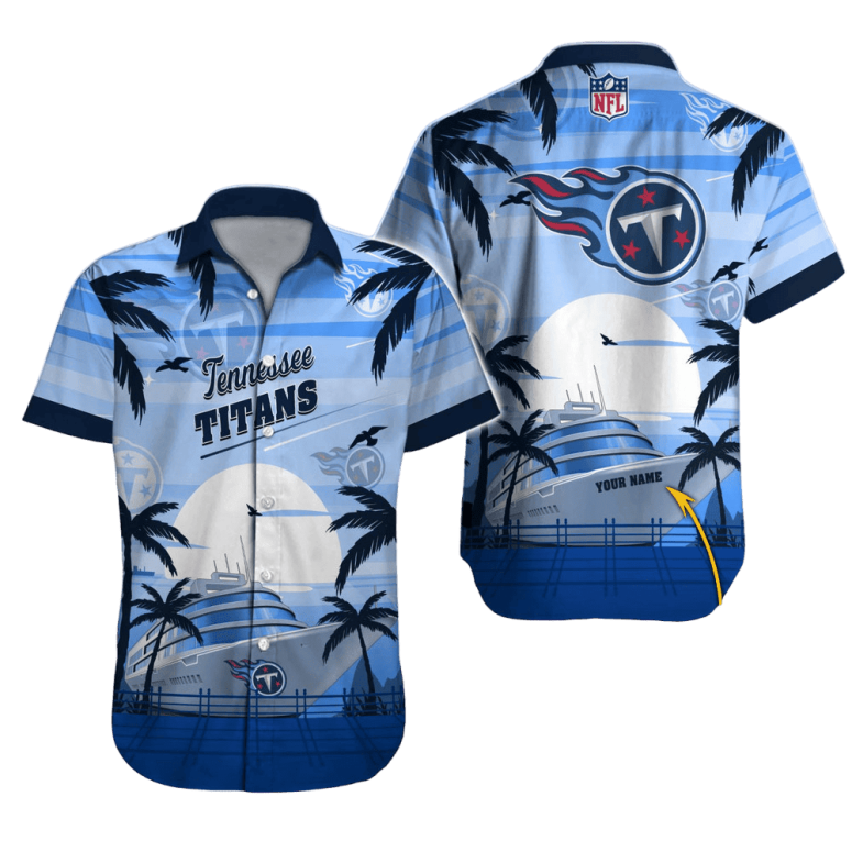 Buildercar - Tennessee Titans Sunset Cruise Personalized Hawaiian Shirt