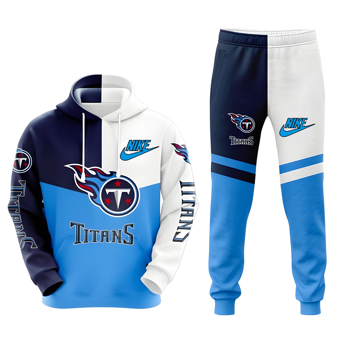 Buildercar - Tennessee Titans Superior NFL Team Sport Hoodie Tracksuit