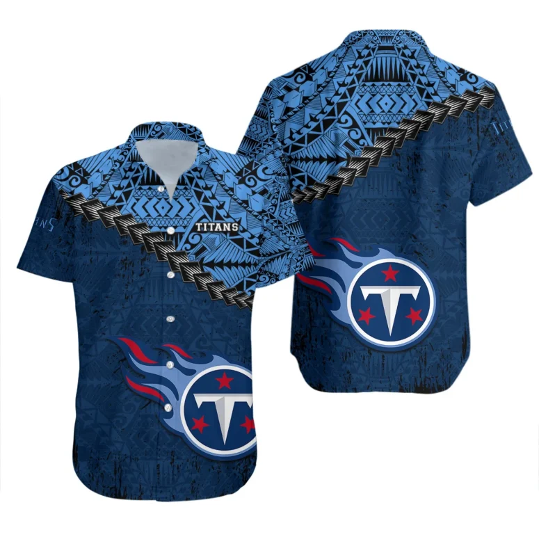 Buildercar - Tennessee Titans Tribal Pride Hawaiian Shirt