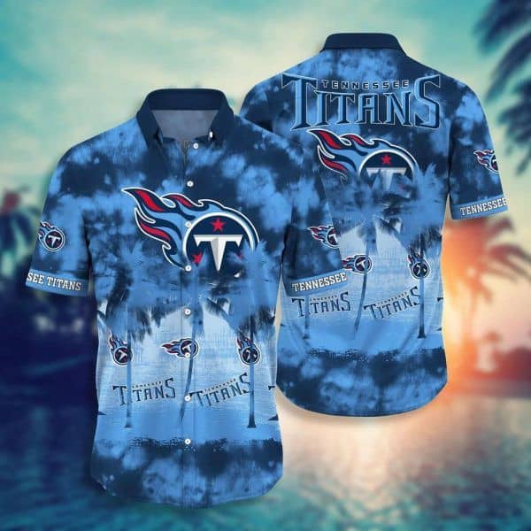 Buildercar - Tennessee Titans Tropical Sky NFL Football Team Hawaiian Shirt