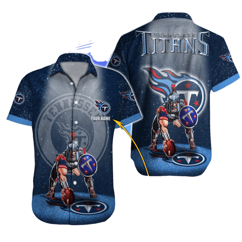 Buildercar - Tennessee Titans Warrior Spirit Personalized  Hawaiian Shirt
