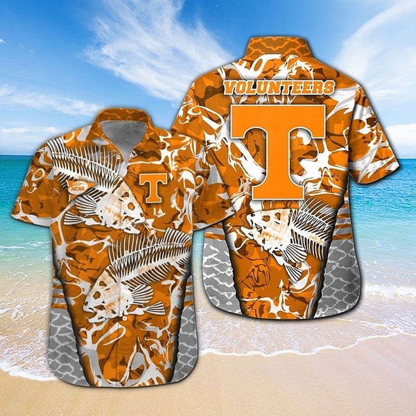 Buildercar - Tennessee Volunteers Fishbone Design Hawaiian Shirt