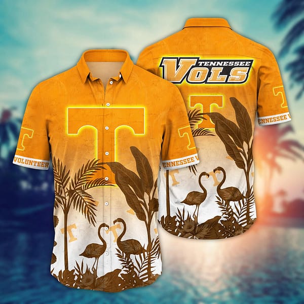 Buildercar - Tennessee Volunteers Flamingo Couple Hawaiian Shirt