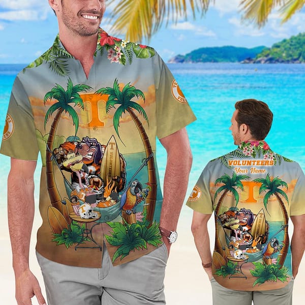 Buildercar - Tennessee Volunteers Summer Car Beach Hawaiian Shirt