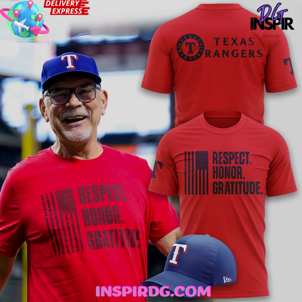 Buildercar - Texas Rangers Respect Honor Gratitude NHL T-shirt