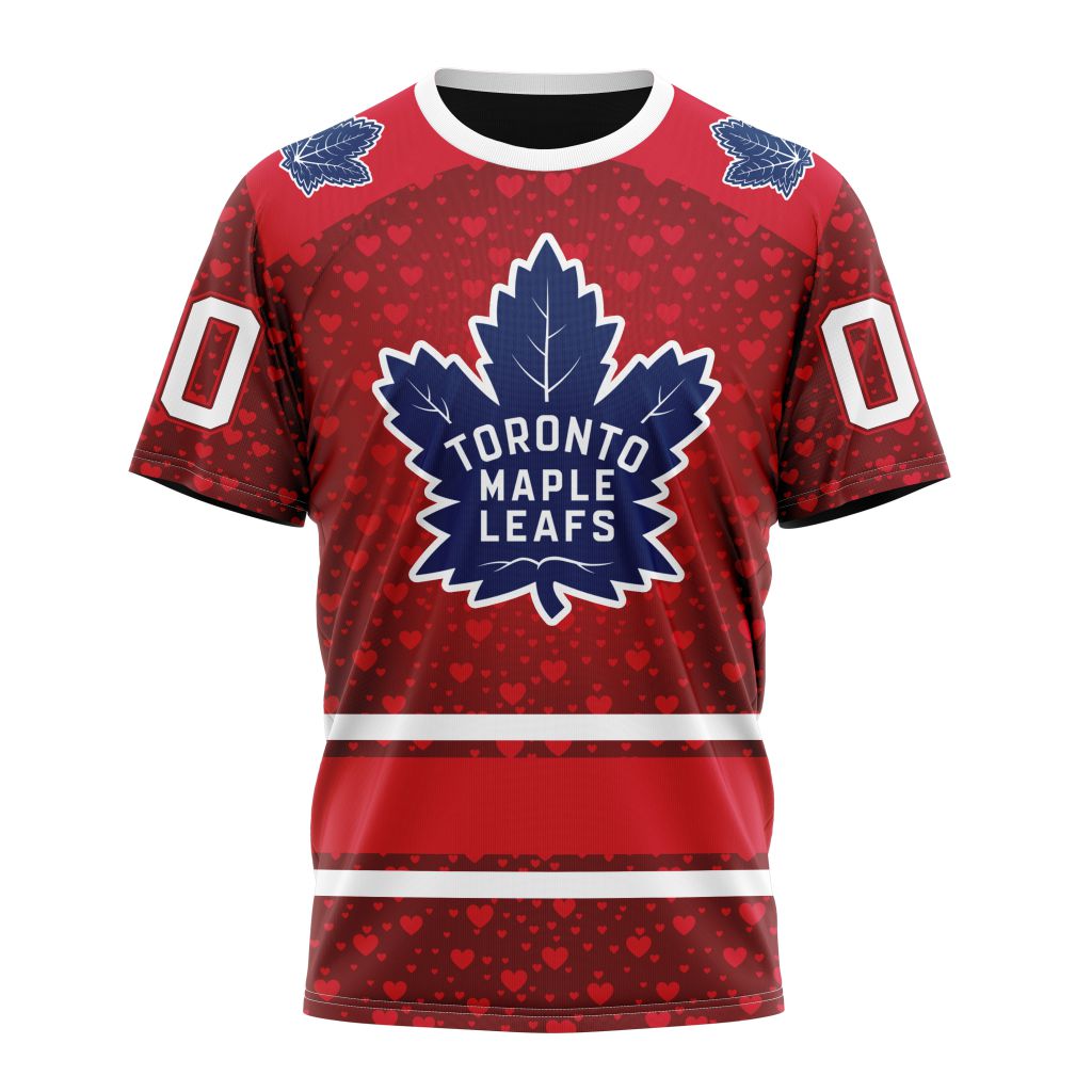 Buildercar - Toronto Maple Leafs Special Gift For Valentines Day 01 Personalized Name And Number T-Shirt