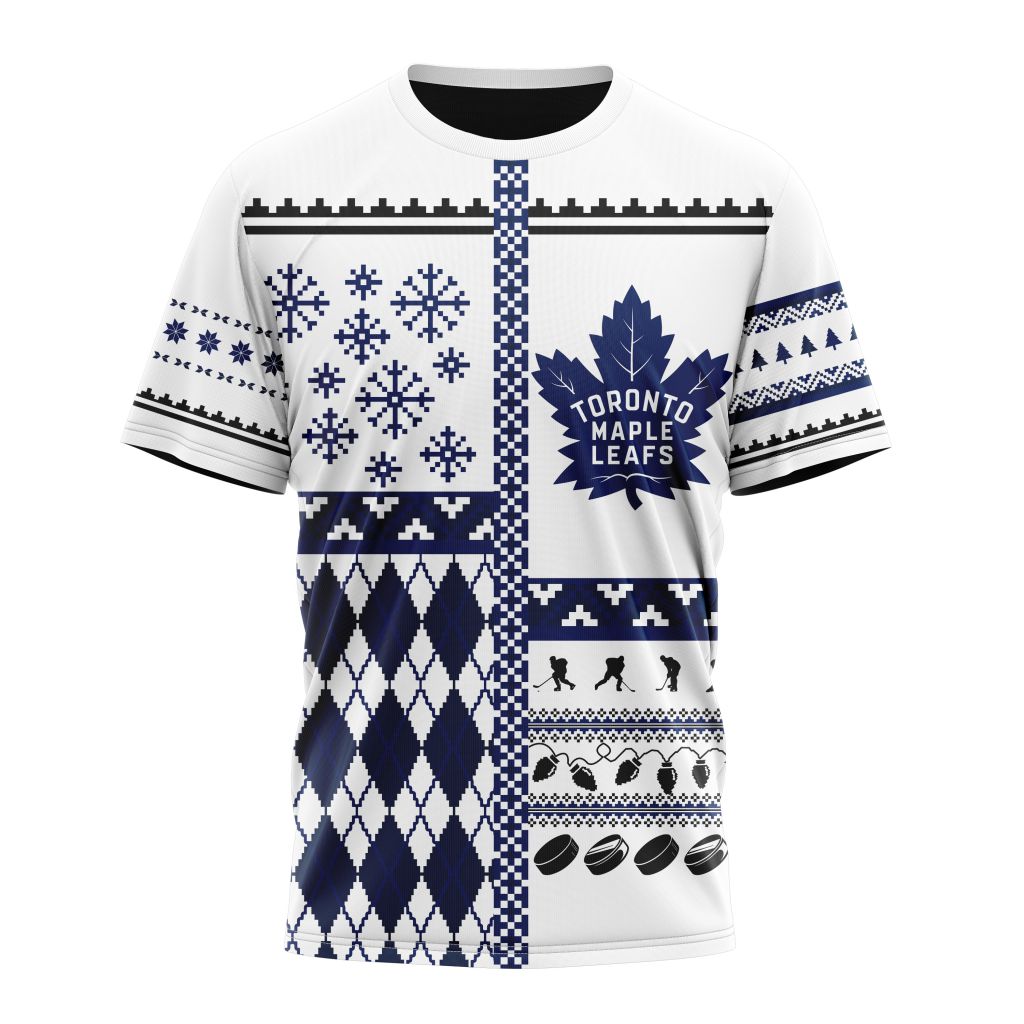 Buildercar - Toronto Maple Leafs Unisex Christmas Is Coming Personalized Name And Number T-Shirt