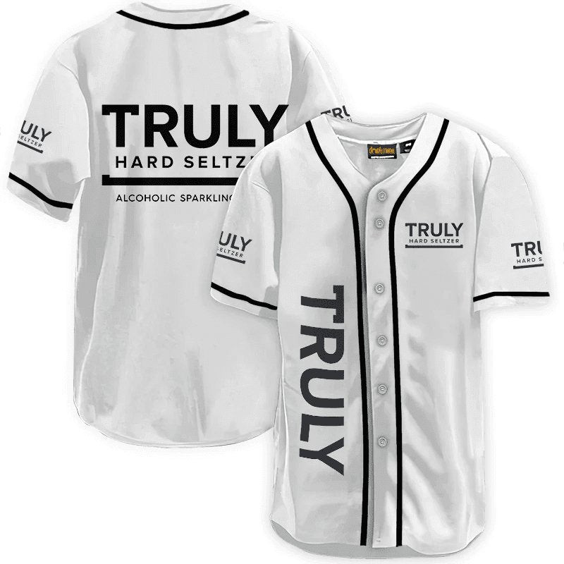 Buildercar - Truly Hard Seltzer White Baseball Jersey