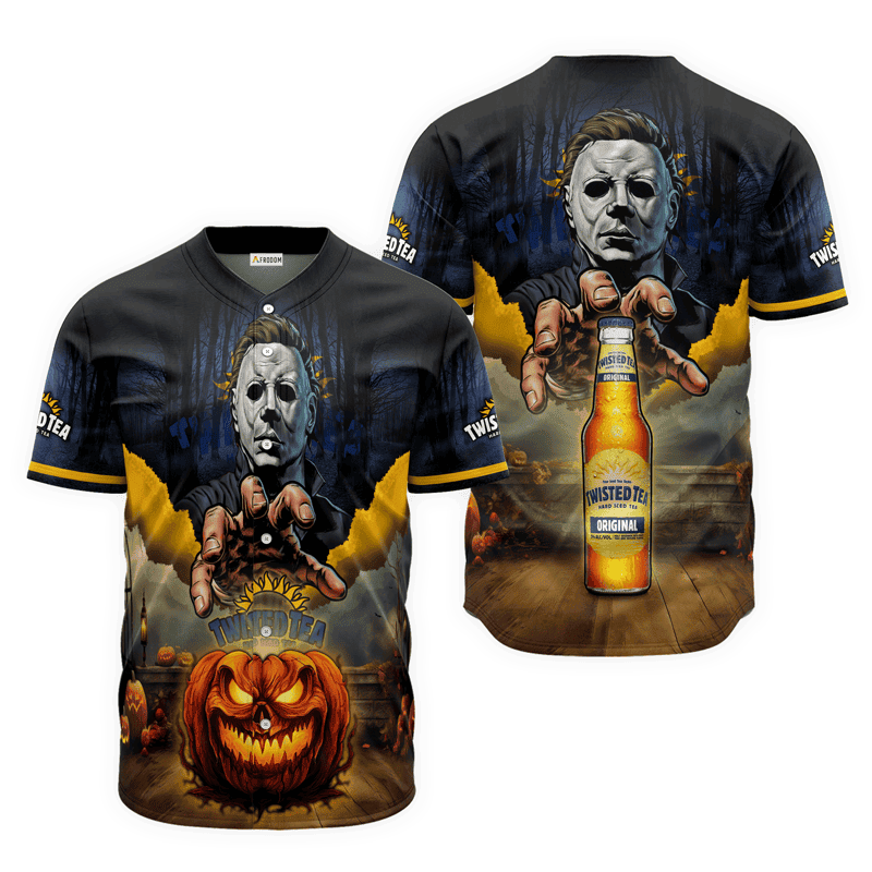 Buildercar - Twisted Tea Halloween Michael Myers Baseball Jersey