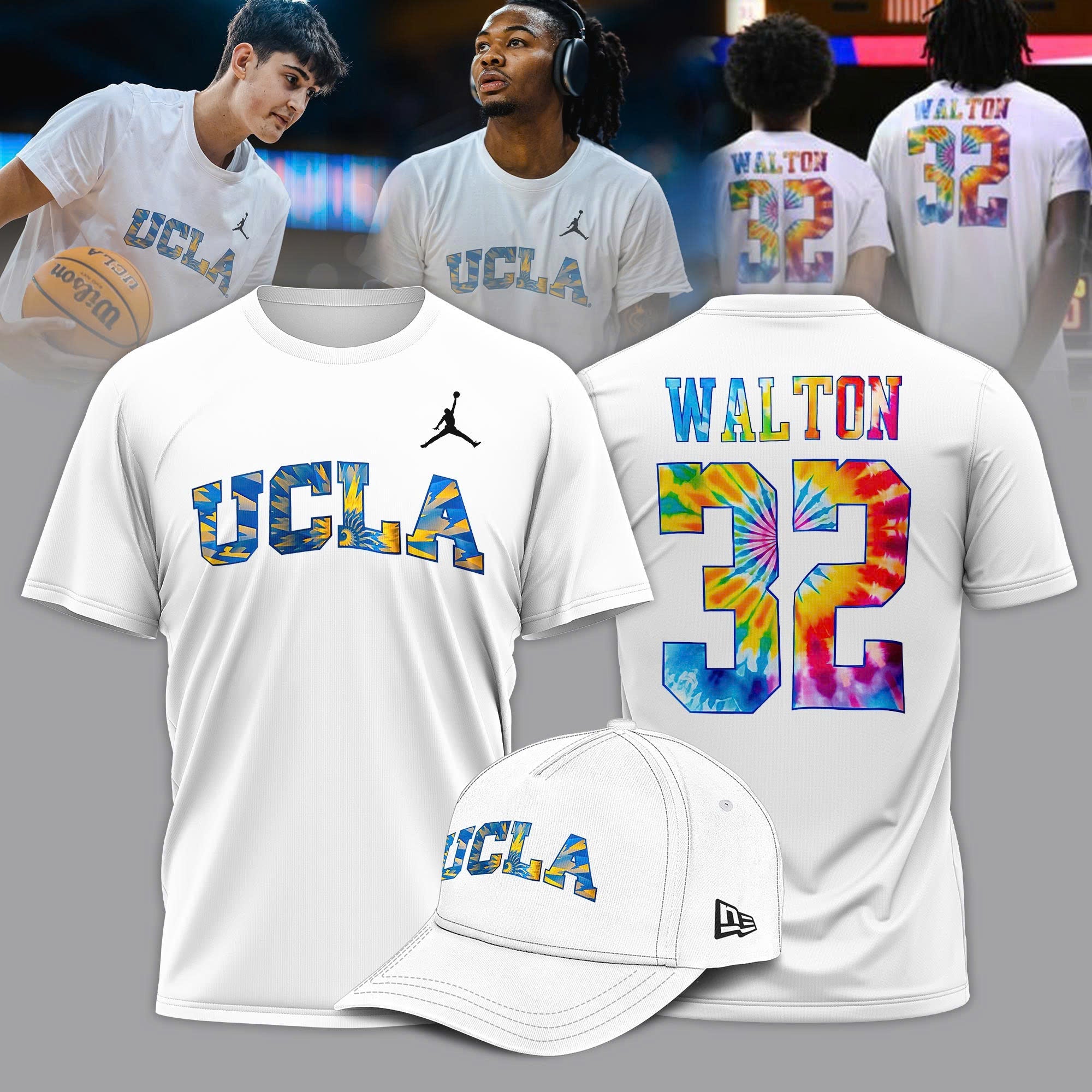 Buildercar - Ucla Men Basketball 32 Bill Walton T-Shirt Hoodie Suit