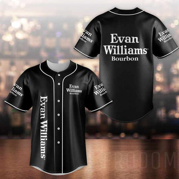 Buildercar - Unisex Black Evan Williams Baseball Jersey