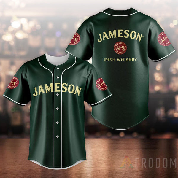 Buildercar - Unisex Green Jameson Baseball Jersey