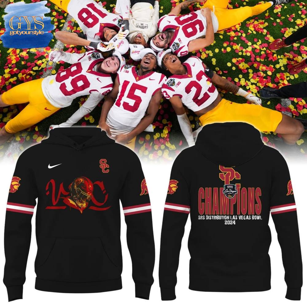 Buildercar - USC Las Vegas Bowl 2024 Champions Hoodie