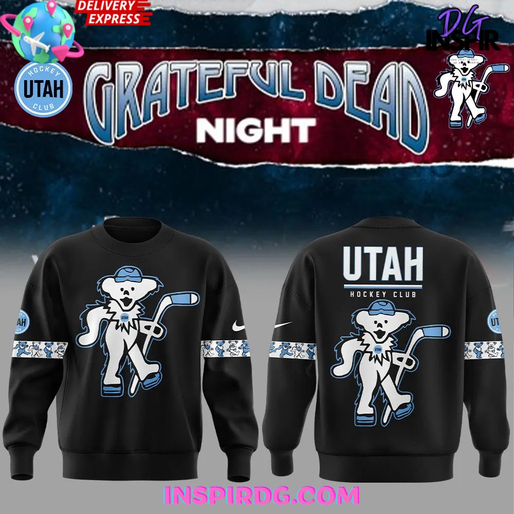 Buildercar - Utah Hockey Club Grateful Dead Night Edition Sweatshirt Hoodie