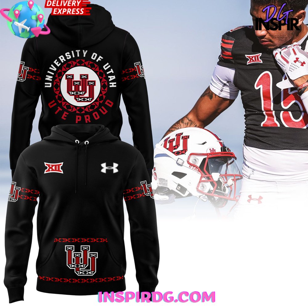 Buildercar - Utah Utes Football Fearless & Proud Sweatshirt Hoodie