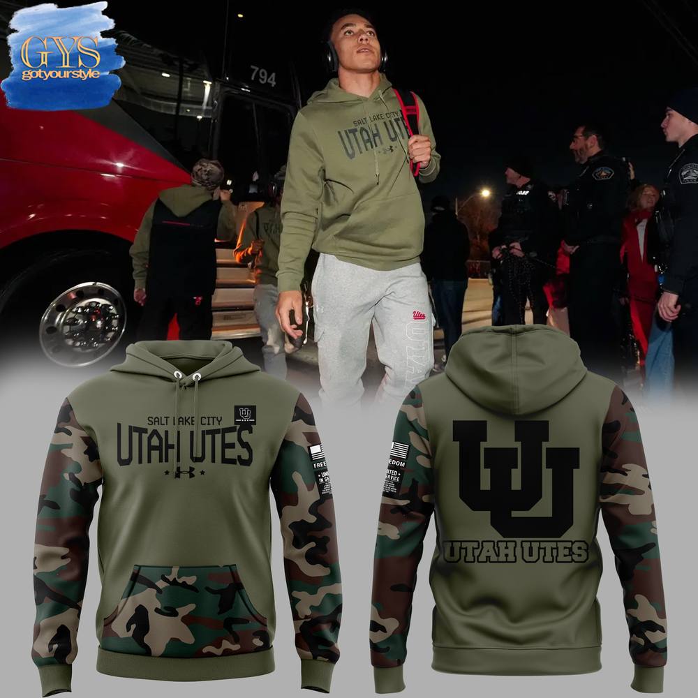 Buildercar - Utah Utes Salt Lake City Thyme Freedom Hoodie