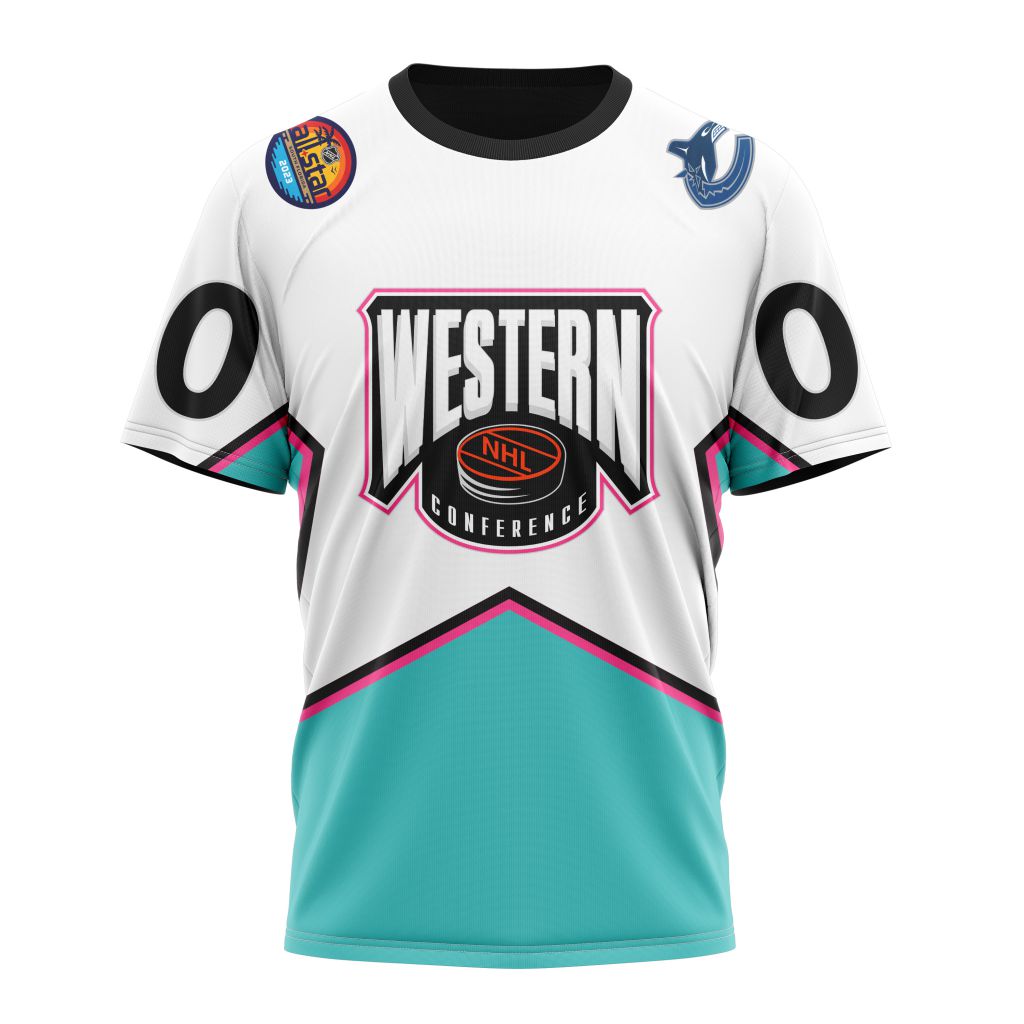 Buildercar - Vancouver Canucks All-Star Western Conference 2023 Personalized Name And Number T-Shirt