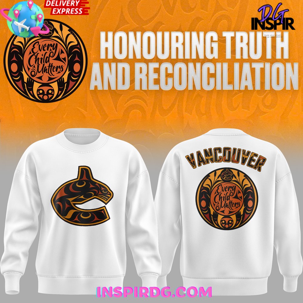 Buildercar - Vancouver Canucks Honouring Truth and Reconciliation White Sweatshirt Hoodie