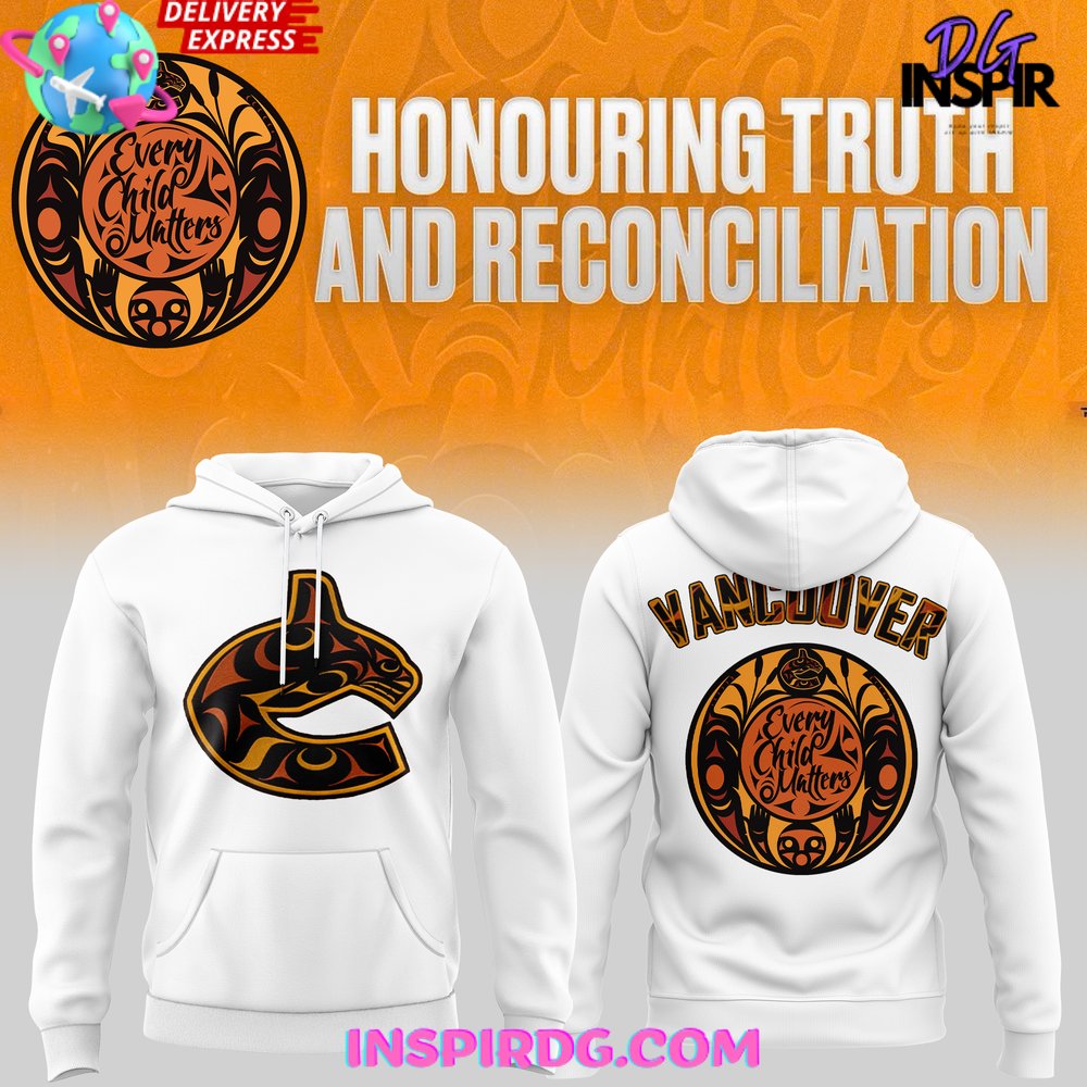 Buildercar - Vancouver Canucks Honouring Truth and Reconciliation White Sweatshirt Hoodie