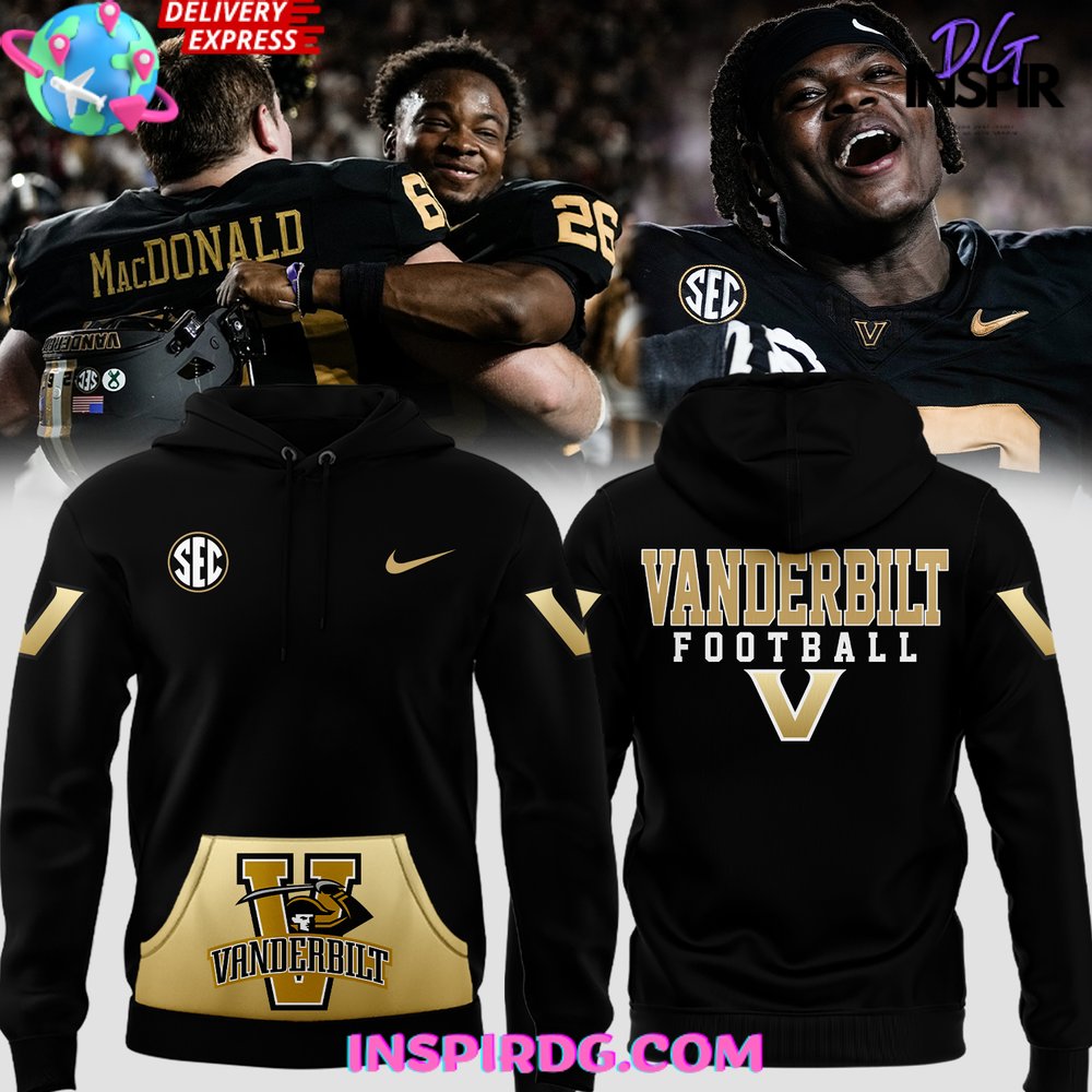 Buildercar - Vanderbilt Commodores Football Uniform 2025 Sweatshirt Hoodie
