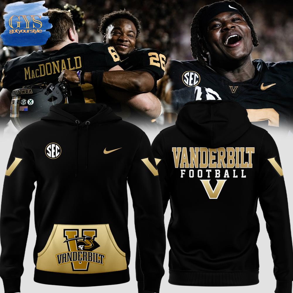 Buildercar - Vanderbilt Commodores Special Gold Black Hoodie