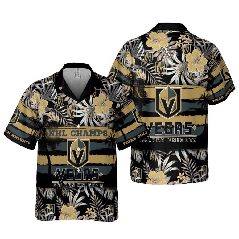 Buildercar - Vegas Golden Knights Championship Tropics Hawaiian Shirt