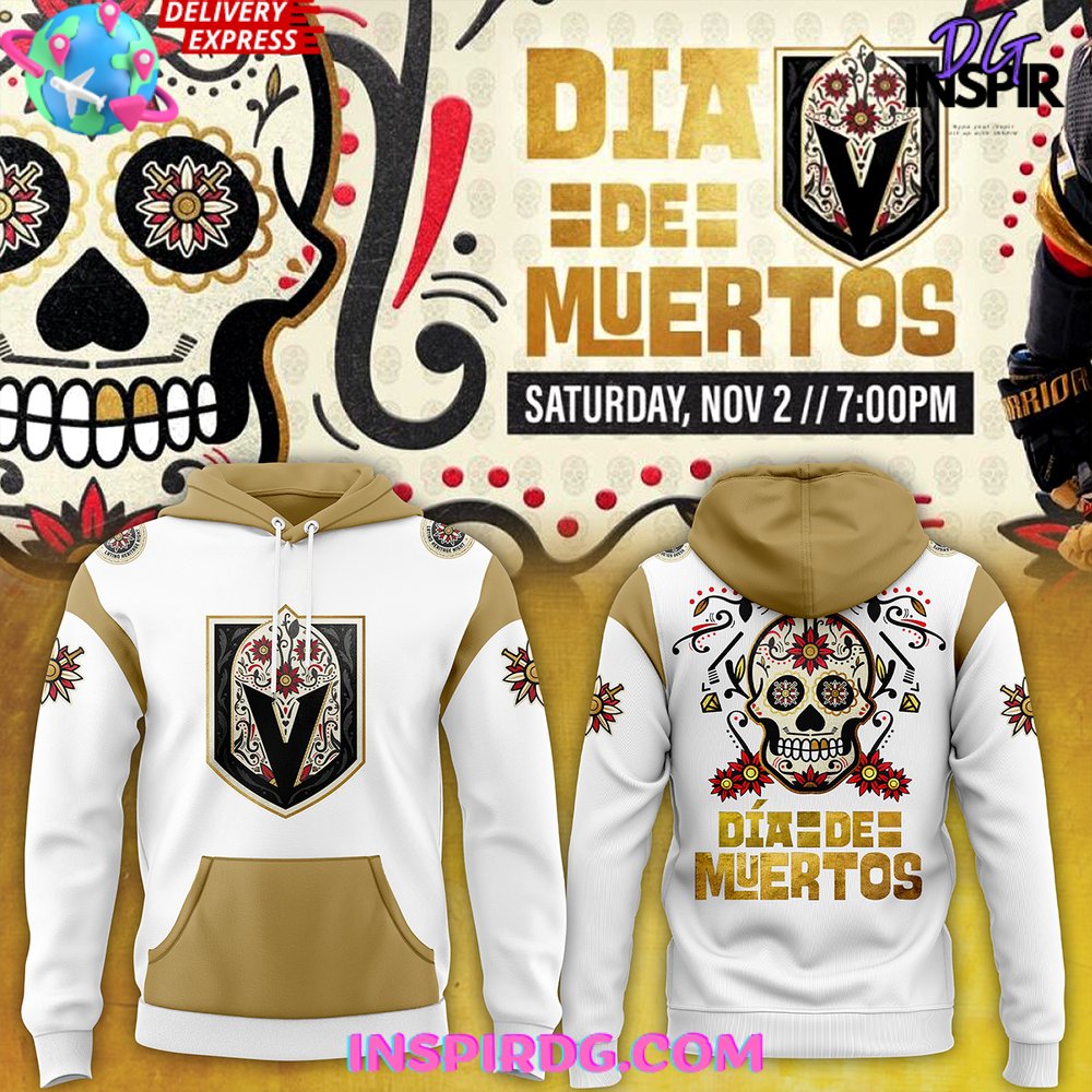 Buildercar - Vegas Golden Knights Dia De Los Muertos 2025 Sweatshirt Hoodie