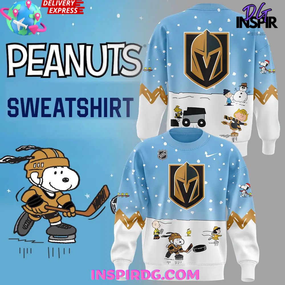 Buildercar - Vegas Golden Knights Peanuts Snoopy Night Awesome Sweatshirt Hoodie