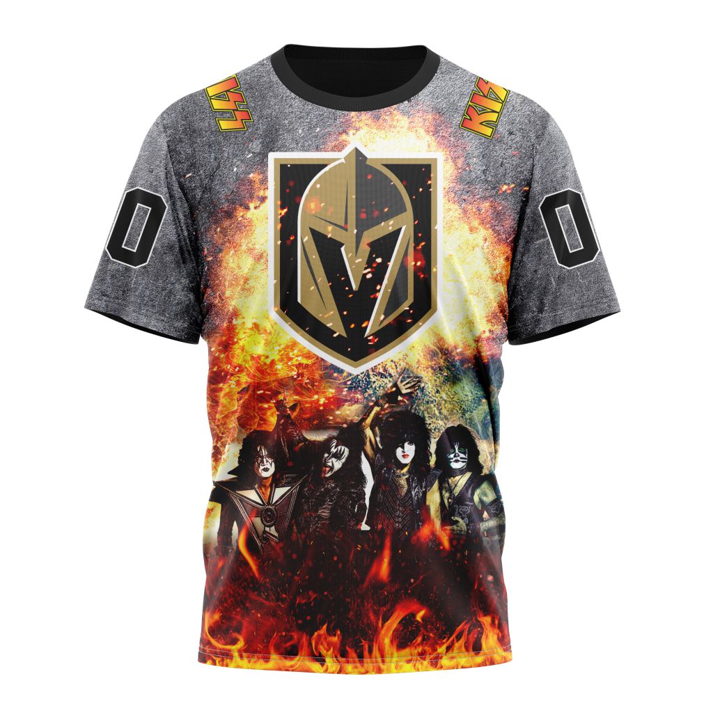 Buildercar - Vegas Golden Knights Special Mix KISS Band Design Style 401 NHL T-shirt