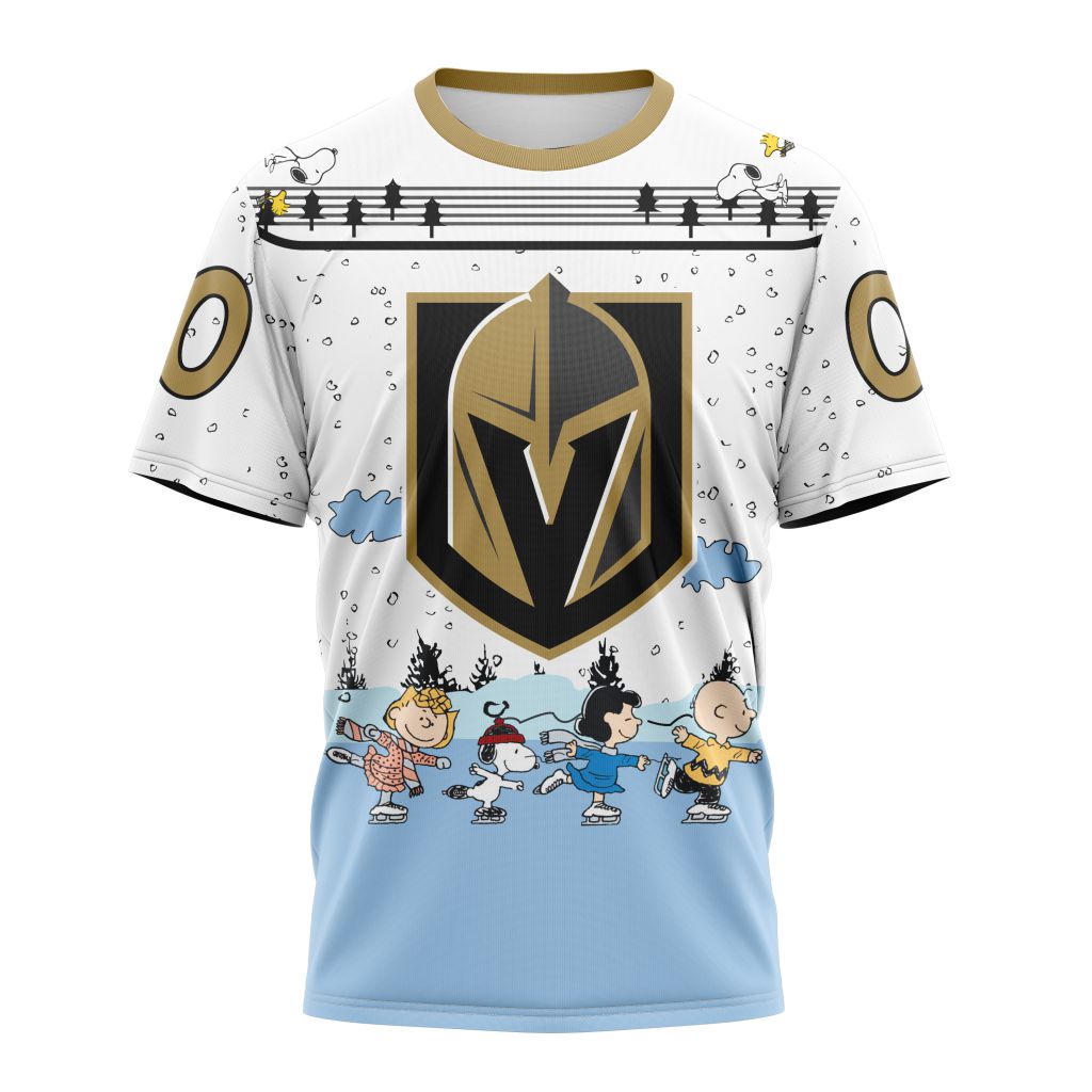 Buildercar - Vegas Golden Knights Special Peanuts Ice Skating Design Style 401 NHL T-shirt