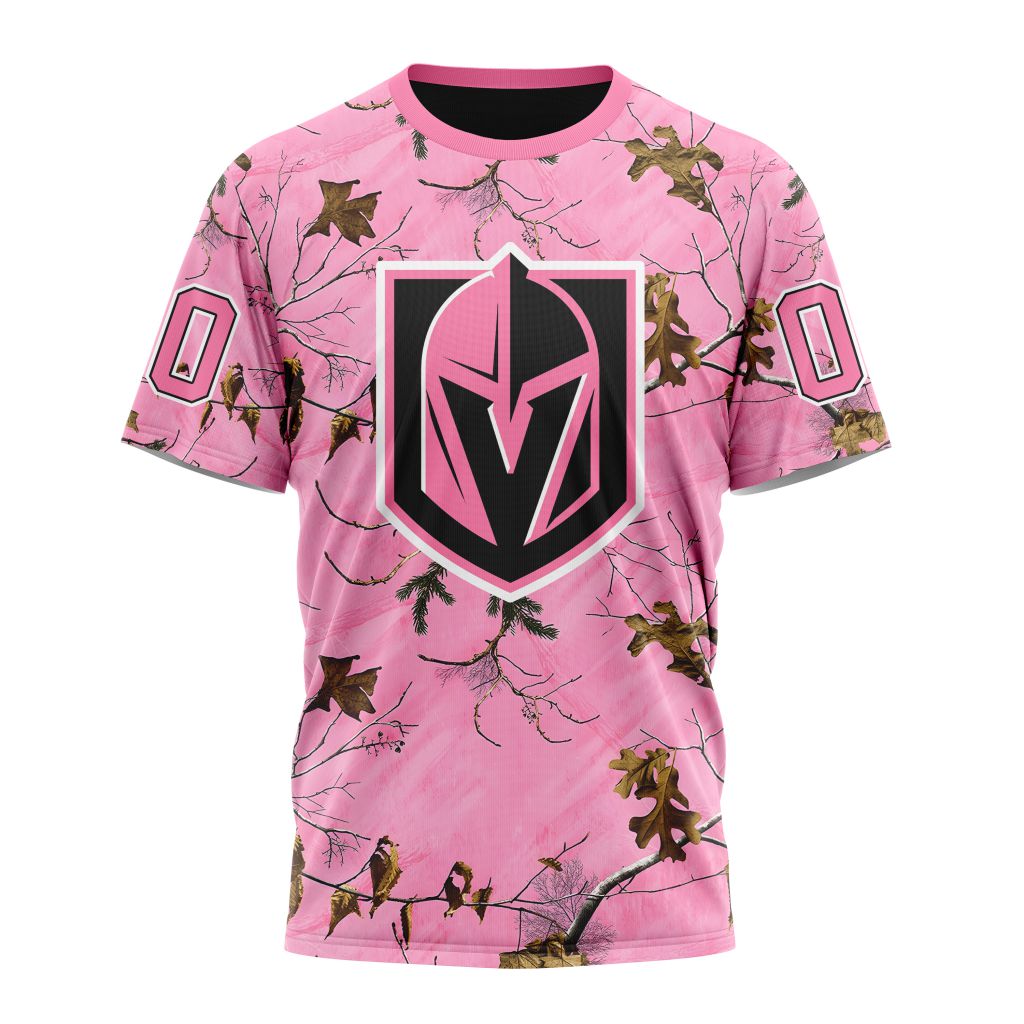 Buildercar - Vegas Golden Knights Special Realtree Pink Camouflage Design Style 401 NHL T-shirt