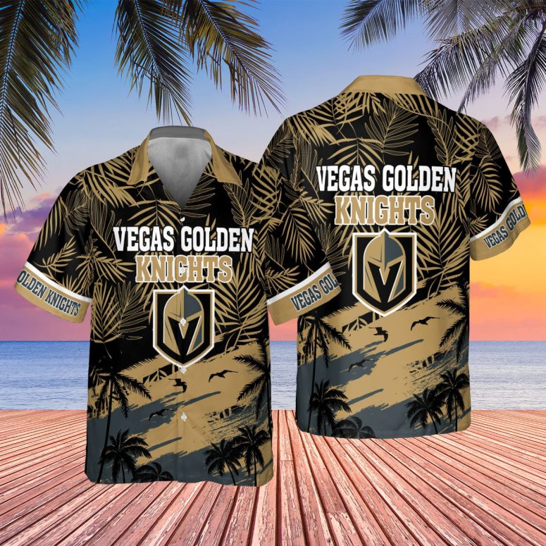 Buildercar - Vegas Golden Knights Sunset Elite Hawaiian Shirt