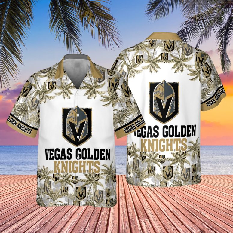 Buildercar - Vegas Golden Knights Tropical Sunset Hawaiian Shirt